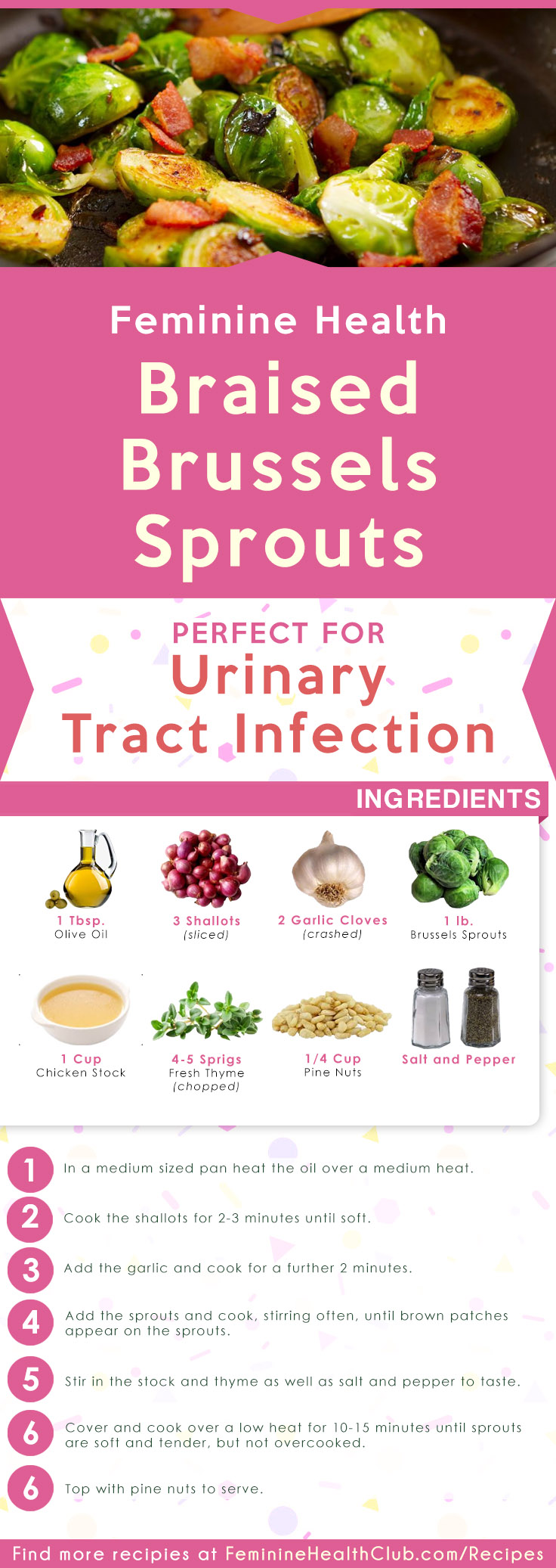 Braised Brussels Sprouts Recipe For Urinary Tract Infection