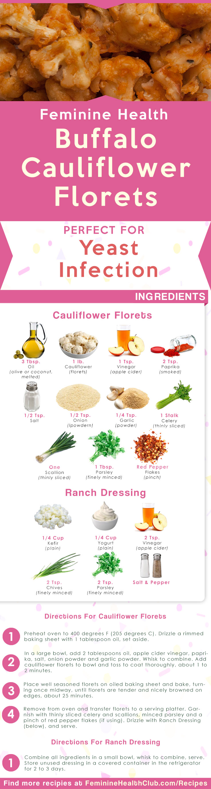 Buffalo Cauliflower Florets Recipe For Yeast Infection
