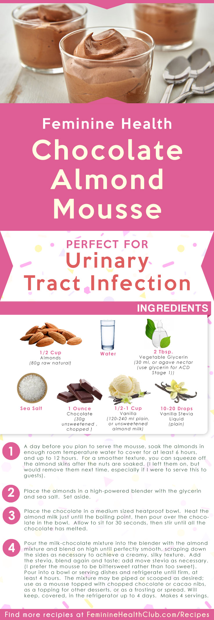 Chocolate Almond Mousse Recipe For Urinary Tract Infection